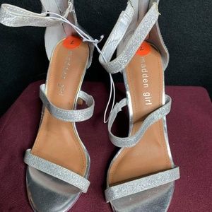 Silver Madden Girl Heels